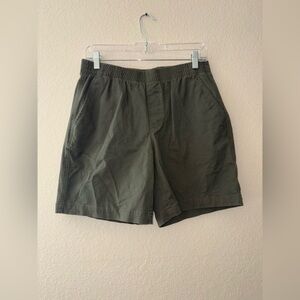 Lands' End Women's Mid Rise Olive Shorts